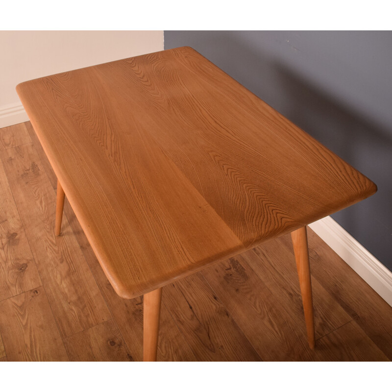 Set of vintage Ercol 393 breakfast table and 4 391 dining chairs by Lucian Ercolani, 1960s