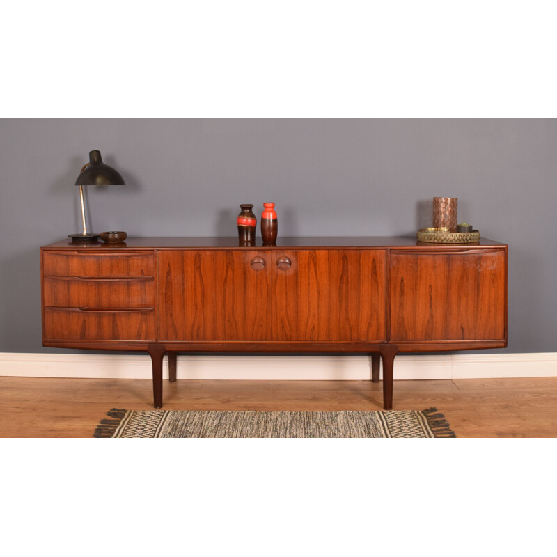 Mid century long rosewood sideboard by Tom Robertson for Mcintosh Torpedo, 1960s