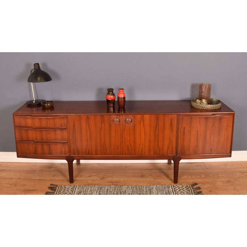 Mid century long rosewood sideboard by Tom Robertson for Mcintosh Torpedo, 1960s