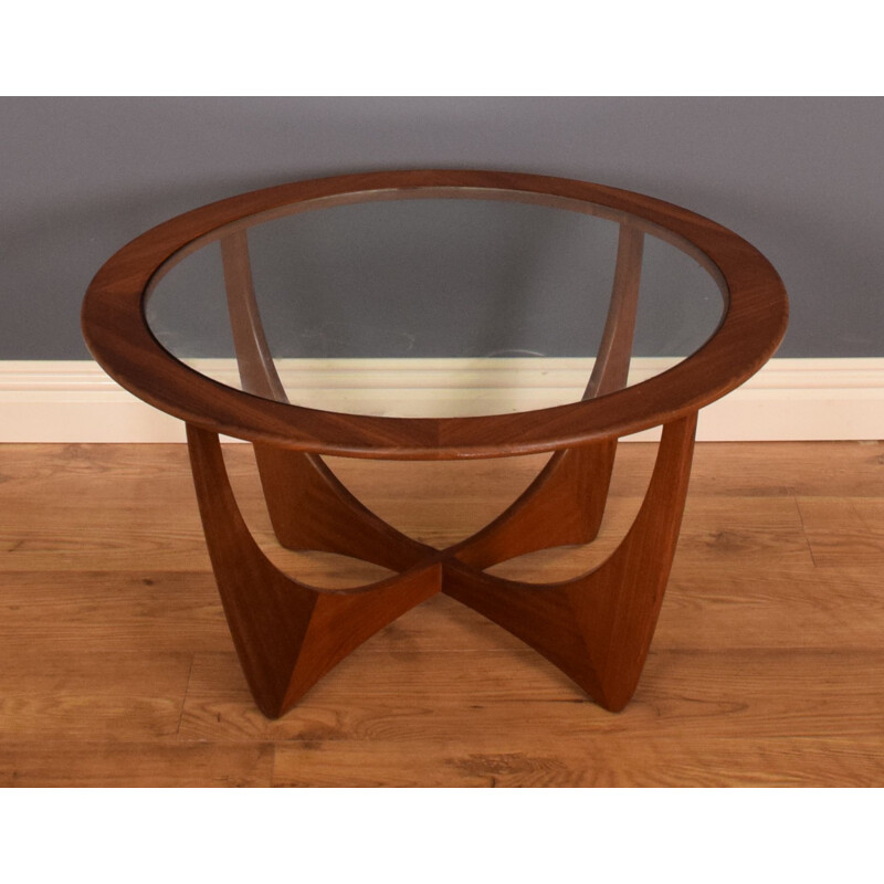 Mid century fresco teak and glass astro coffee table for G Plan, 1960s