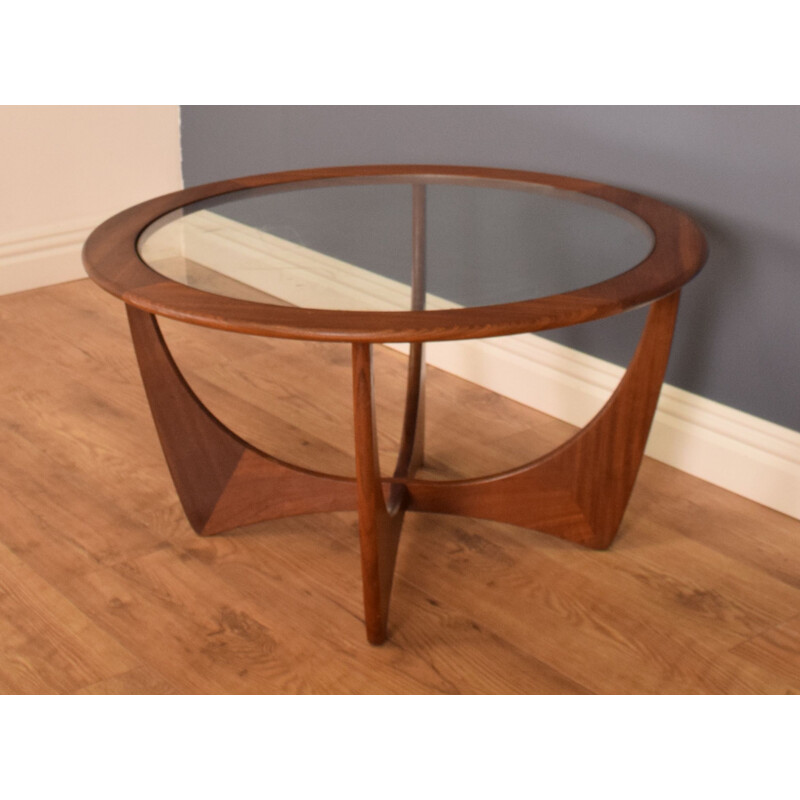 Mid century fresco teak and glass astro coffee table for G Plan, 1960s