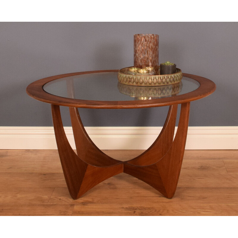 Mid century fresco teak and glass astro coffee table for G Plan, 1960s