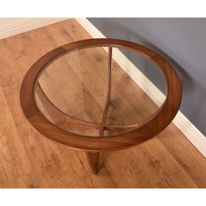 Vintage fresco teak and glass astro coffee table by Victor Wilkins for G Plan, 1960s