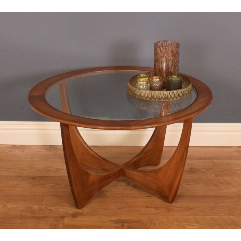 Vintage fresco teak and glass astro coffee table by Victor Wilkins for G Plan, 1960s