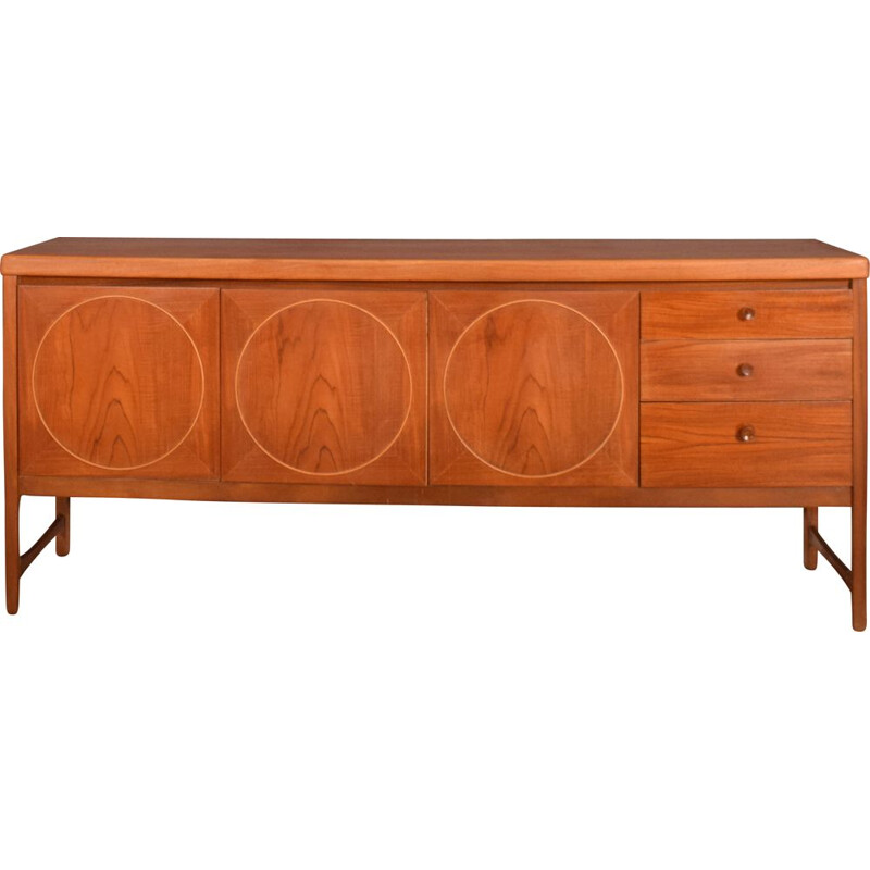 Mid century long sideboard Circle by Nathan, 1960s