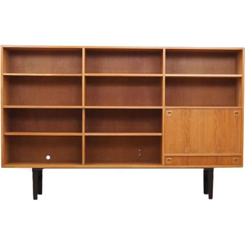 Vintage ashen bookcase Denmark, 1970s