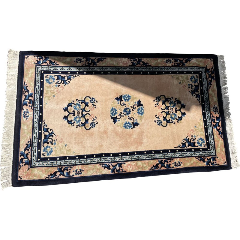 Vintage ART DECO silk carpet 