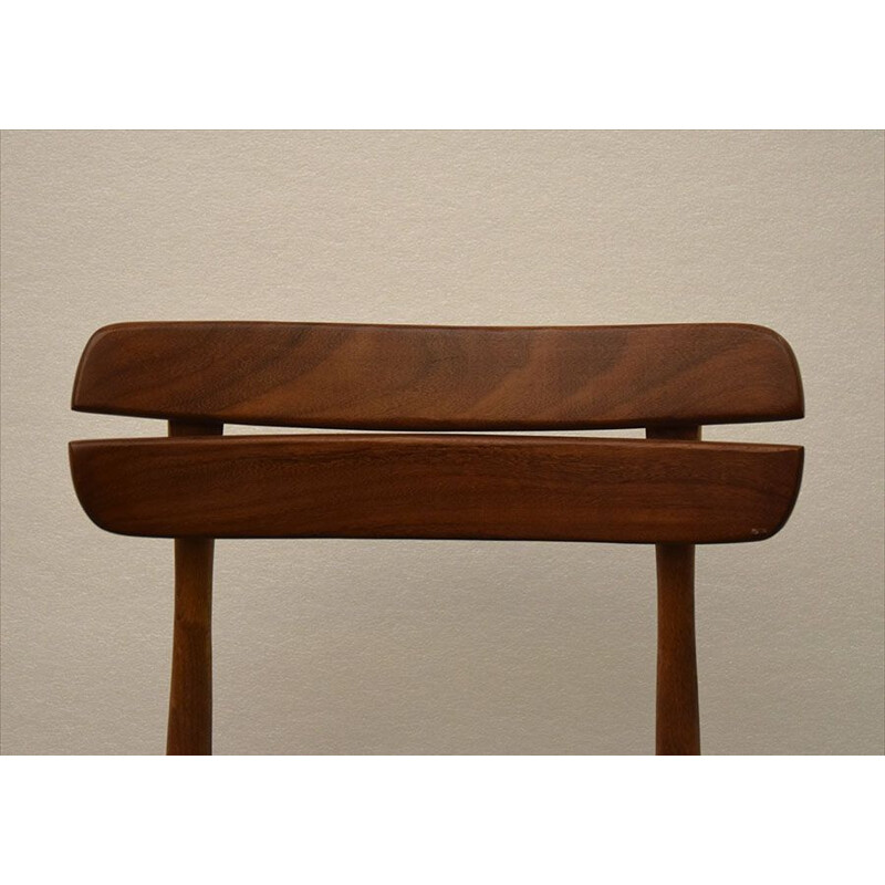 6 chaises danoises vintage en bois de teck 1960s