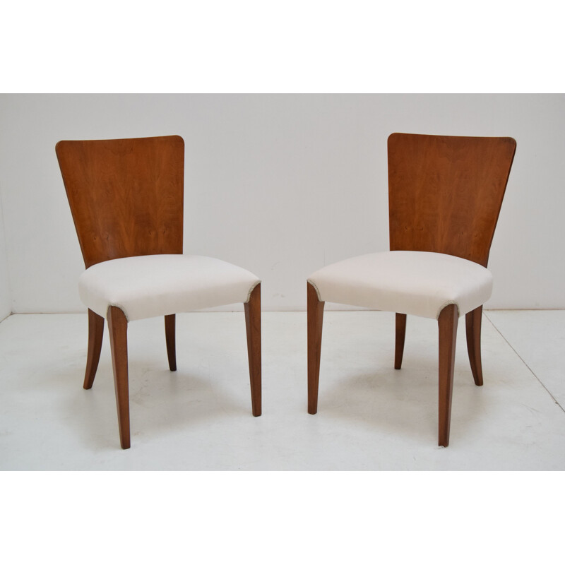 Paire de chaises du milieu du siècle par Jindrich Halabala,1950s