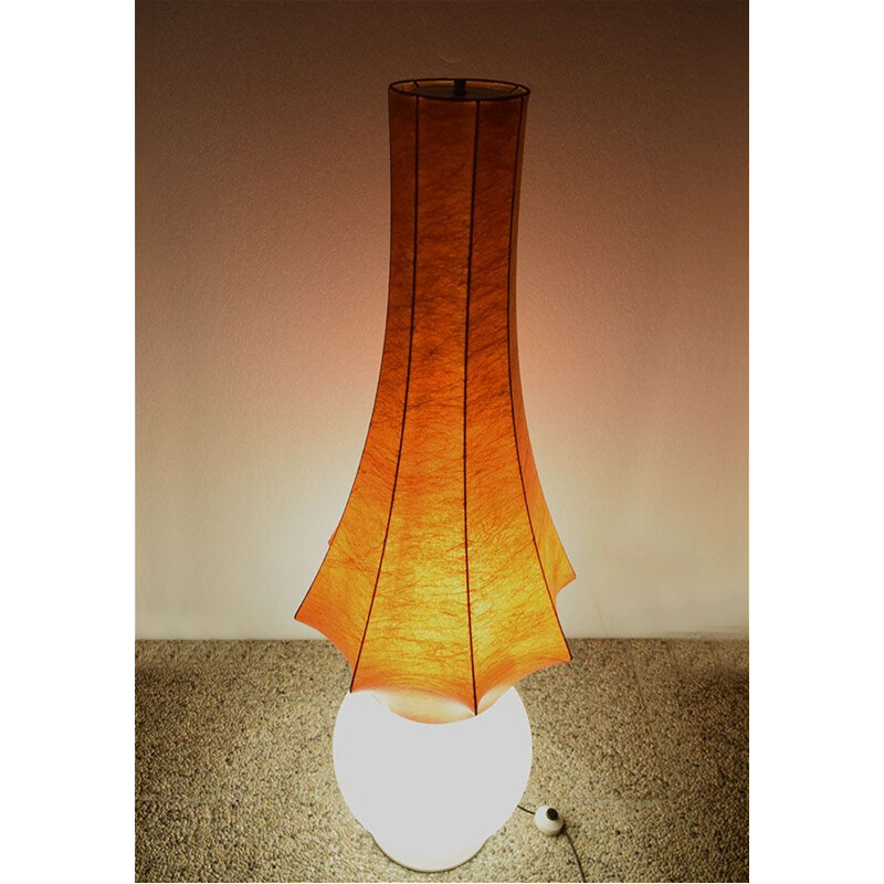 Vintage Esperia Lampe aus Glas und Kokon, 1960