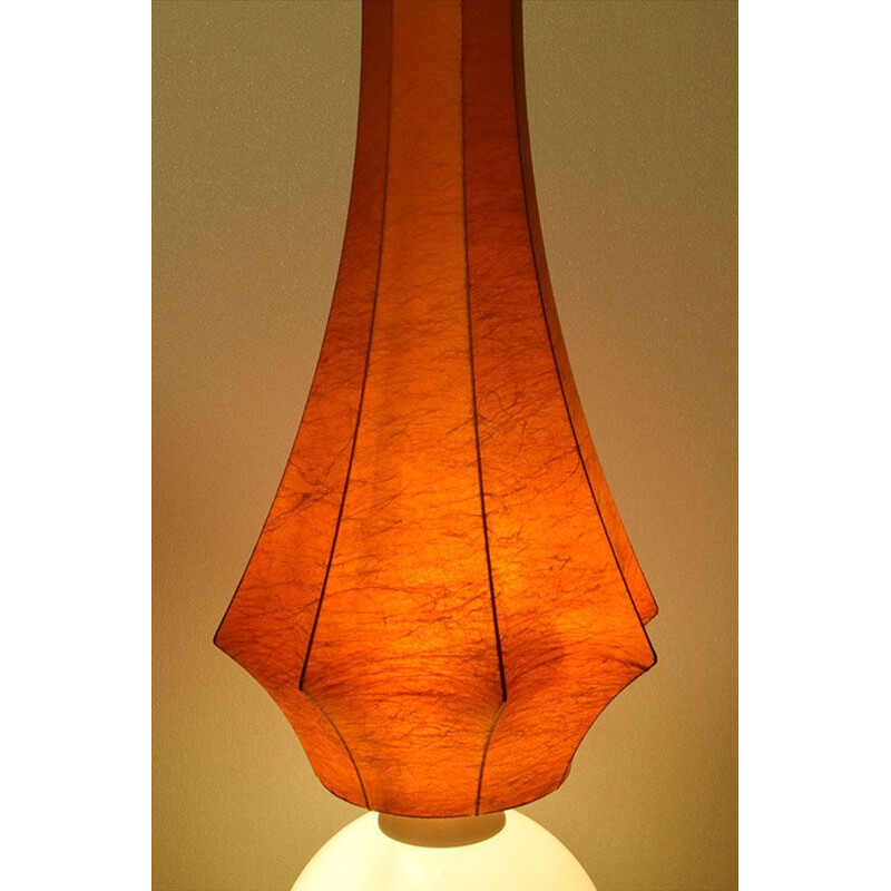 Vintage esperia glass and cocoon lamp, 1960