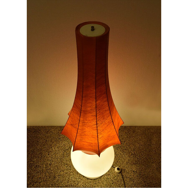 Vintage esperia glass and cocoon lamp, 1960