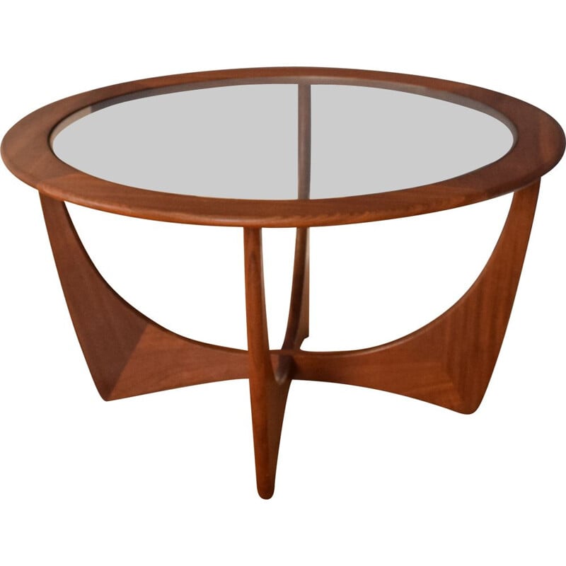 Mid century fresco teak and glass astro coffee table for G Plan, 1960s