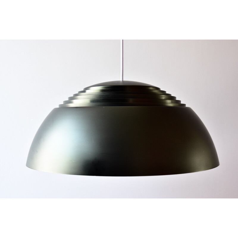 Mid century early black AJ Royal pendant lamp Arne Jacobsen by Louis Poulsen, Denmark 1960s