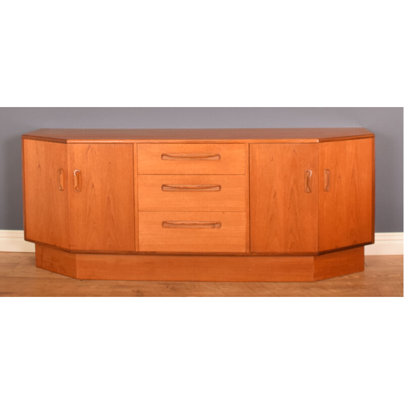 Mid century teak fresco plinth base sideboard by Victor Wilkins for G Plan, 1960s