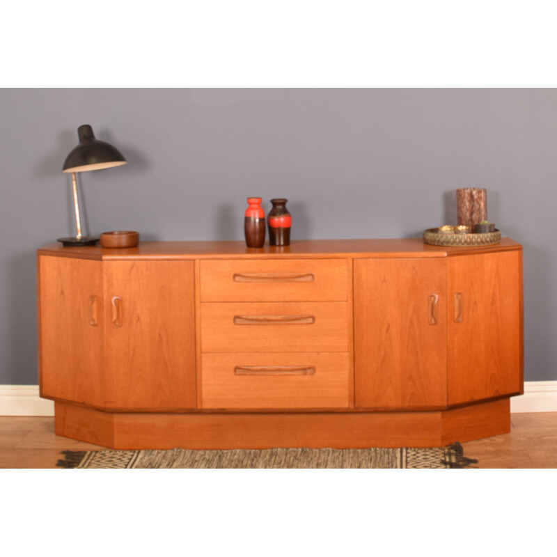 Mid century teak fresco plinth base sideboard by Victor Wilkins for G Plan, 1960s