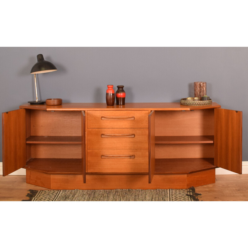 Mid century teak fresco plinth base sideboard by Victor Wilkins for G Plan, 1960s