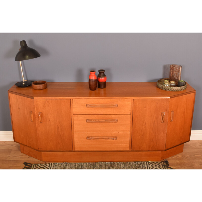 Mid century teak fresco plinth base sideboard by Victor Wilkins for G Plan, 1960s