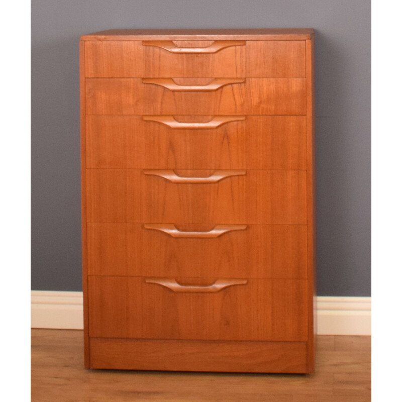 Vintage teak chest of drawers by Stonehill, 1960s 