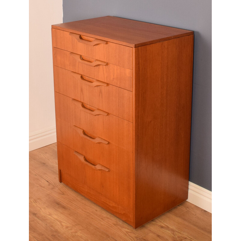 Vintage teak chest of drawers by Stonehill, 1960s 