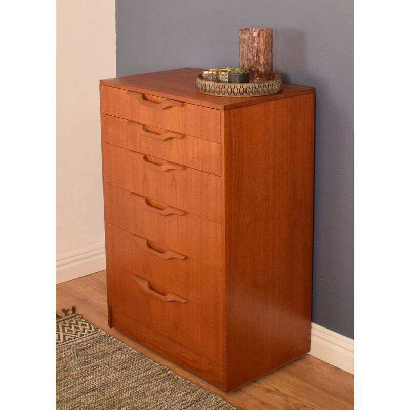 Vintage teak chest of drawers by Stonehill, 1960s 