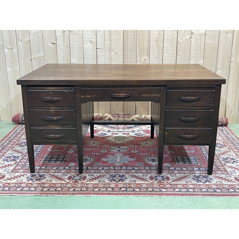 Vintage oak desk, 1930 