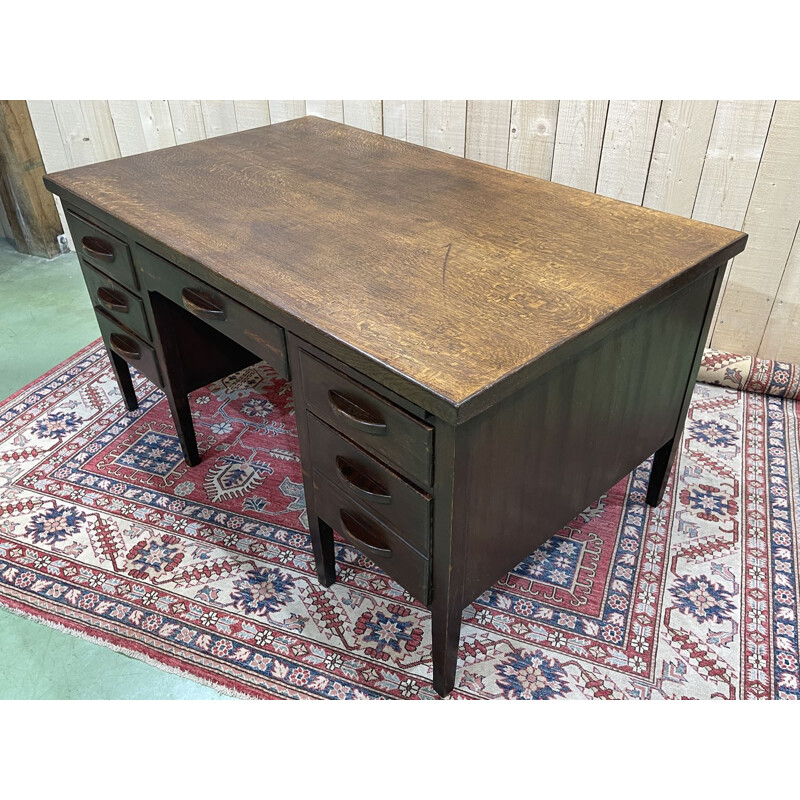 Vintage oak desk, 1930 