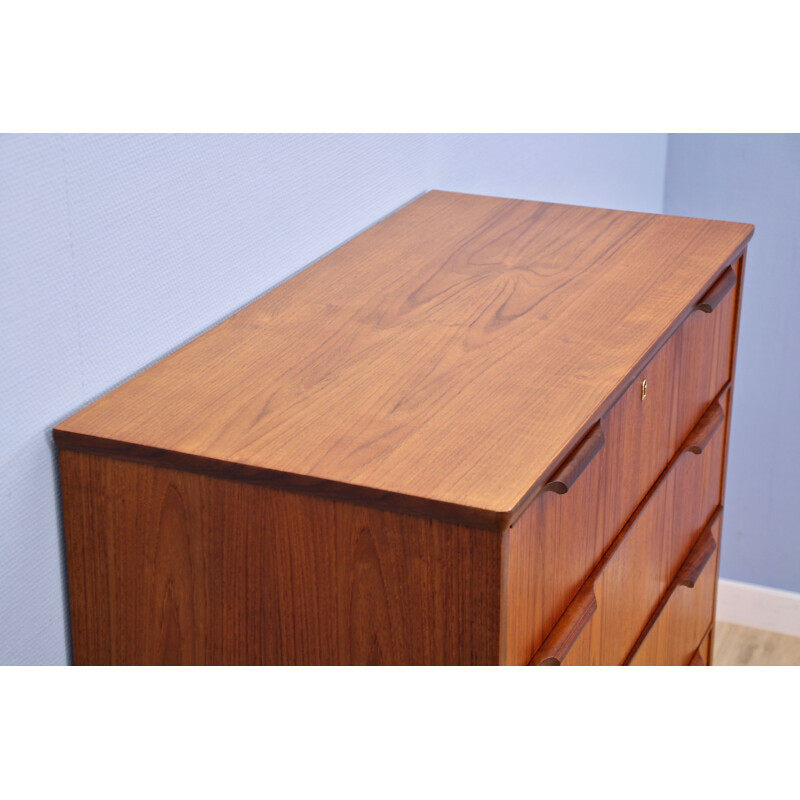 Mid century danish chest of drawers in teak, 1960s