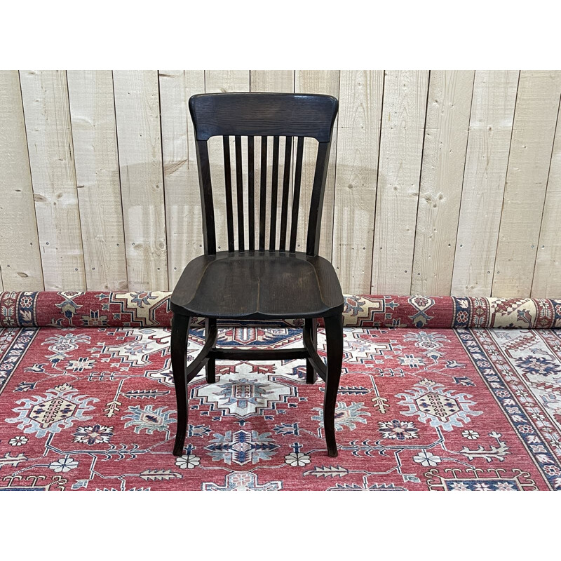 Vintage oak desk chair from the EDF office, 1930s