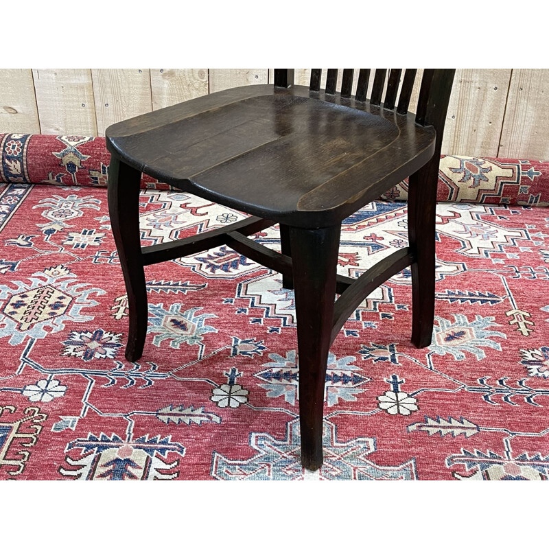 Vintage oak desk chair from the EDF office, 1930s