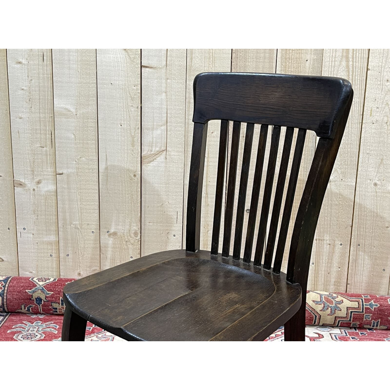 Vintage oak desk chair from the EDF office, 1930s