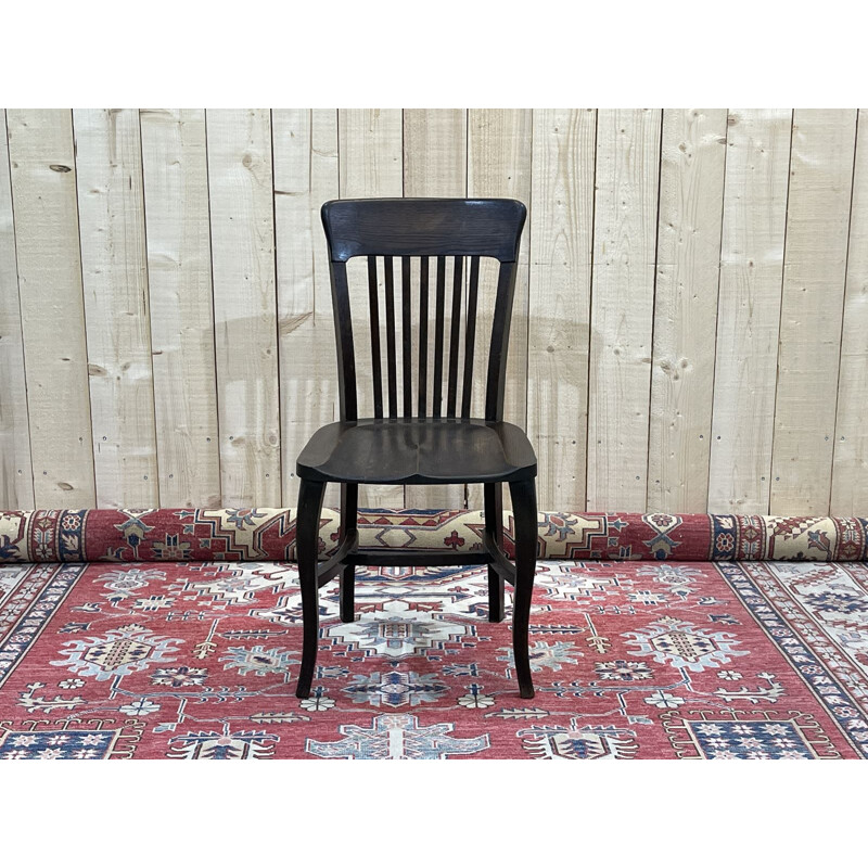 Vintage oak desk chair from the EDF office, 1930s