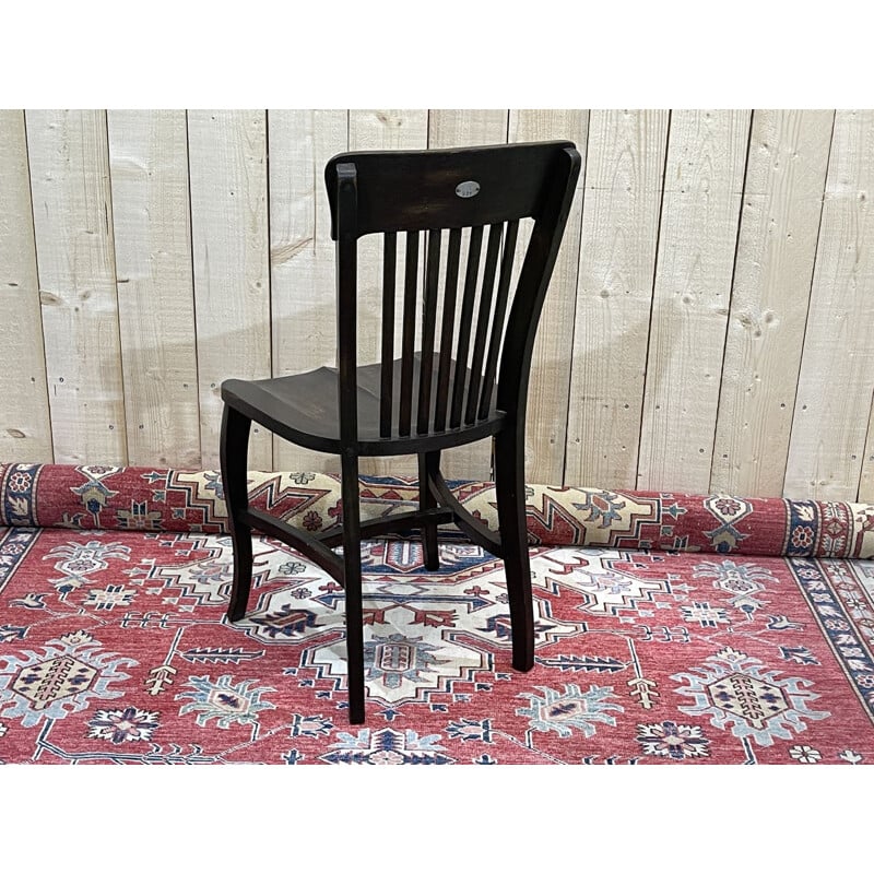 Vintage oak desk chair from the EDF office, 1930s