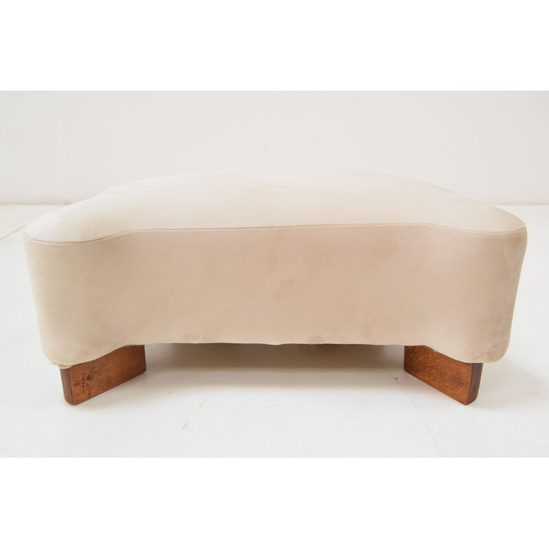 Mid century footstool, Czechoslovakia 1950s