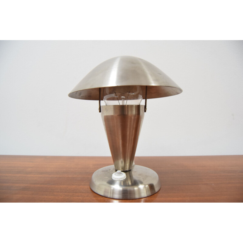 Vintage Art Deco table lamp with Flexible Shade, Czechoslovakia 1930