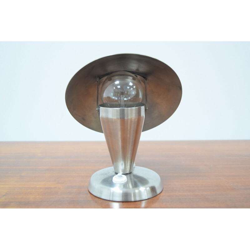 Vintage Art Deco table lamp with Flexible Shade, Czechoslovakia 1930