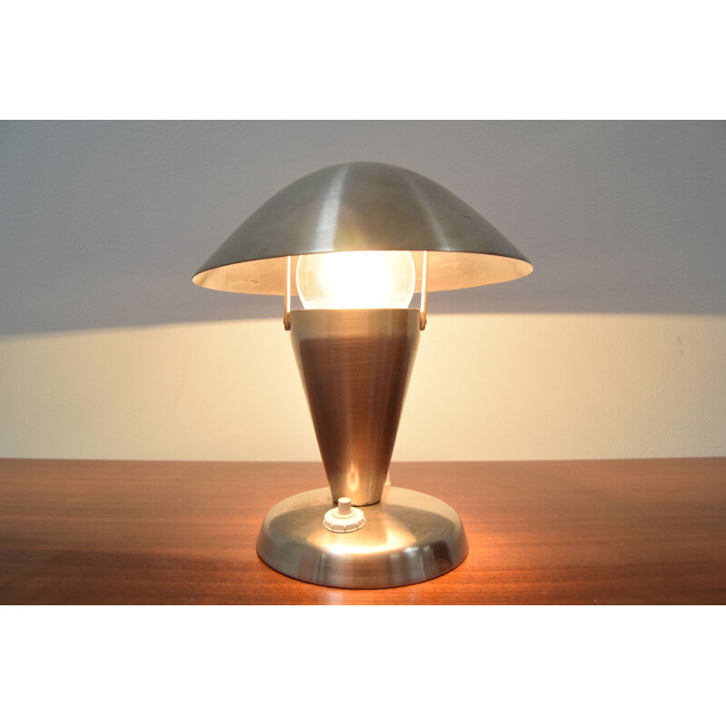 Vintage Art Deco table lamp with Flexible Shade, Czechoslovakia 1930