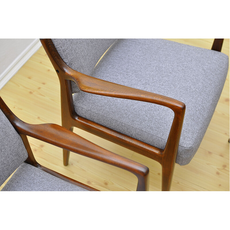 Ensemble de 4 chaises scandinaves vintage, 1960