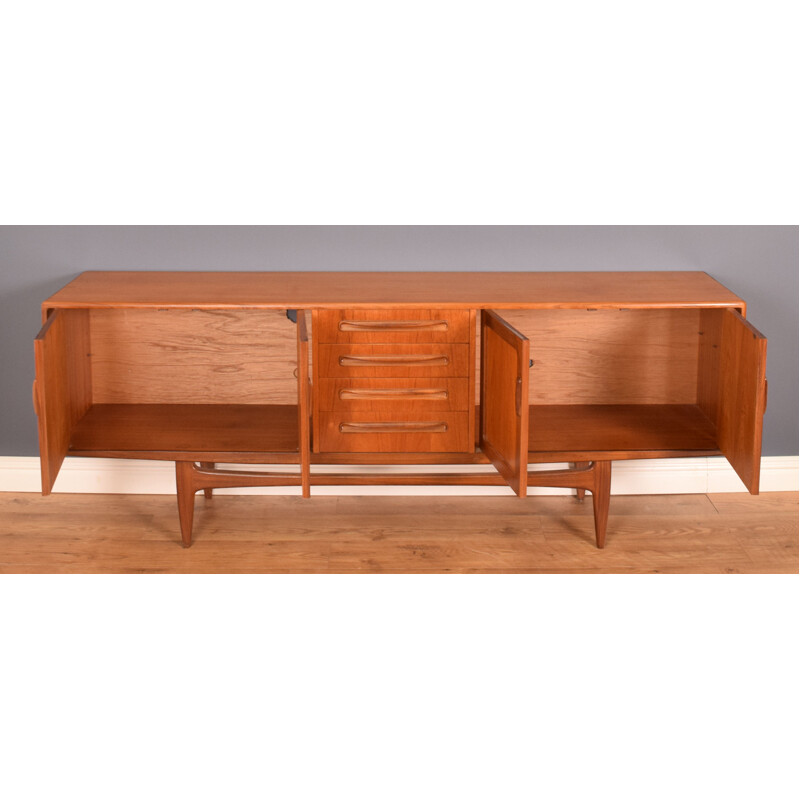 Mid century long teak fresco sideboard by Victor Wilkins for G Plan, 1960s 