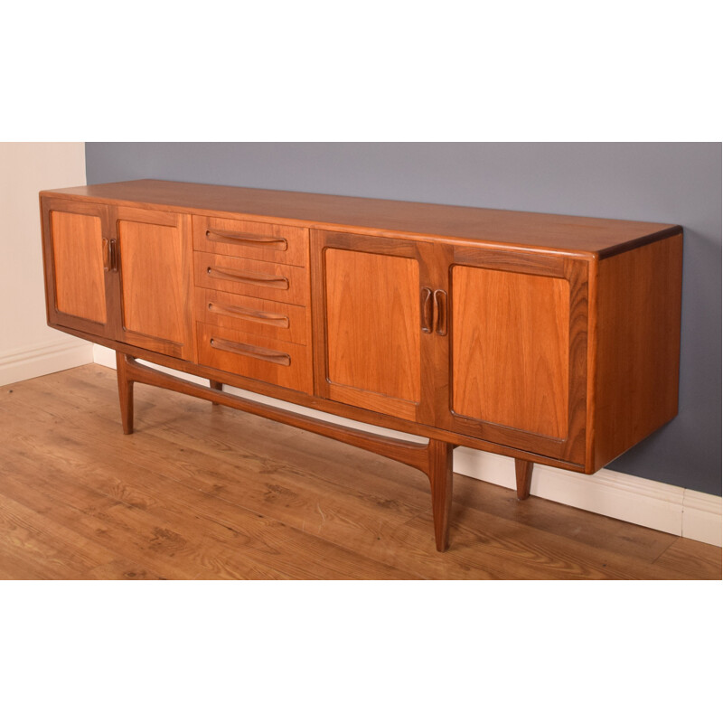 Mid century long teak fresco sideboard by Victor Wilkins for G Plan, 1960s 