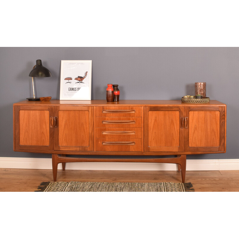 Mid century long teak fresco sideboard by Victor Wilkins for G Plan, 1960s 