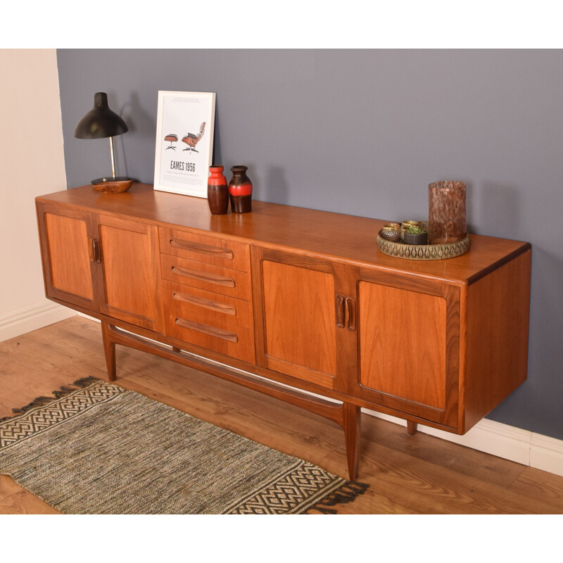 Mid century long teak fresco sideboard by Victor Wilkins for G Plan, 1960s 