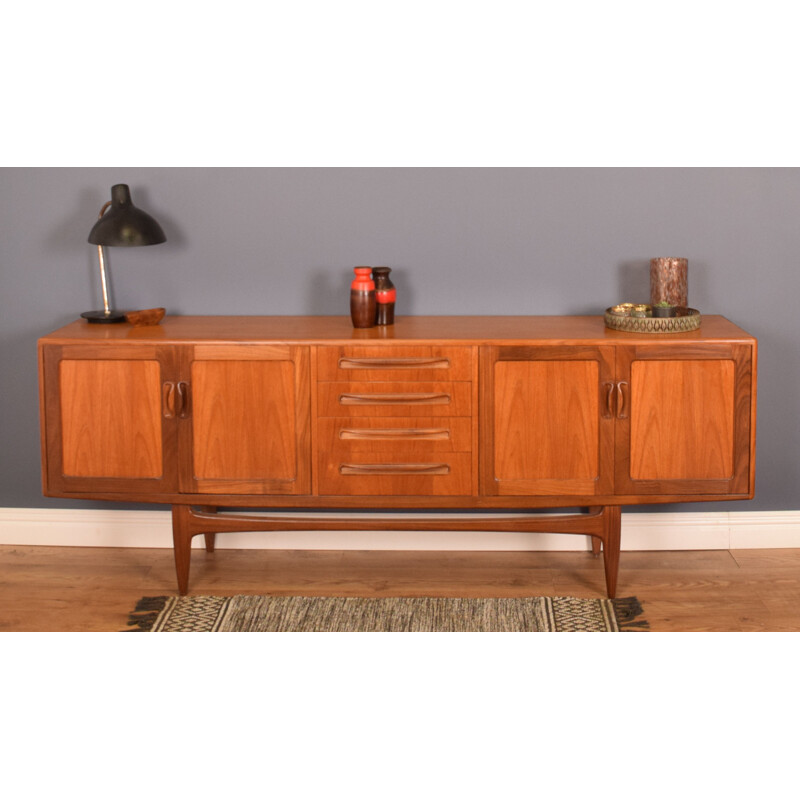 Mid century long teak fresco sideboard by Victor Wilkins for G Plan, 1960s 