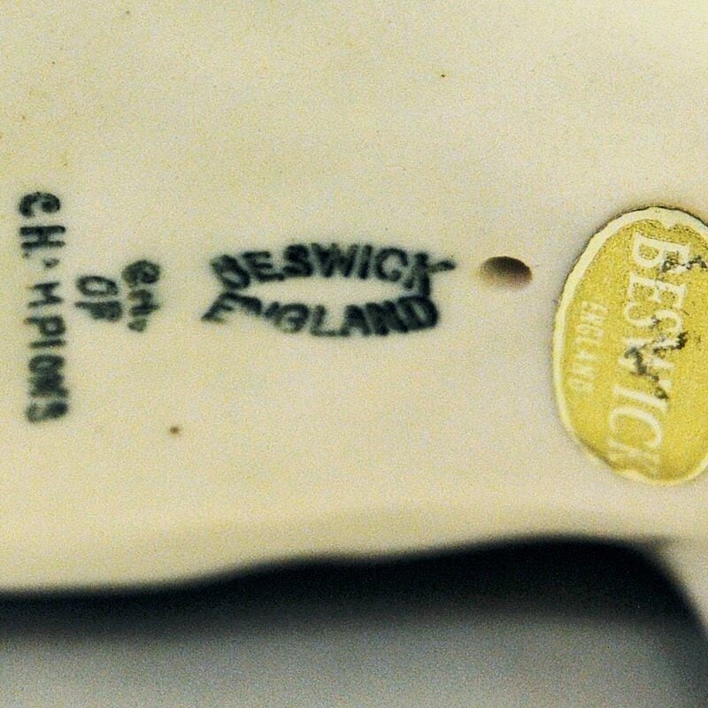 Taureau Hereford vintage en céramiquepar Arthur Gredington pour Beswick, Angleterre 1950