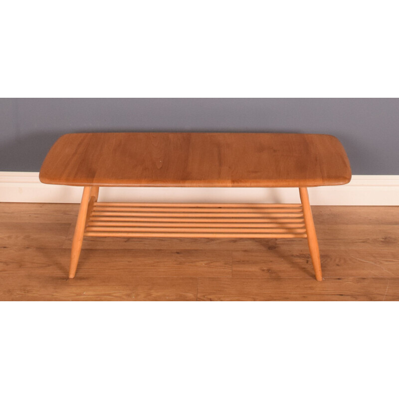 Vintage coffee table model 459 by Ercol Elm, circa 1960s