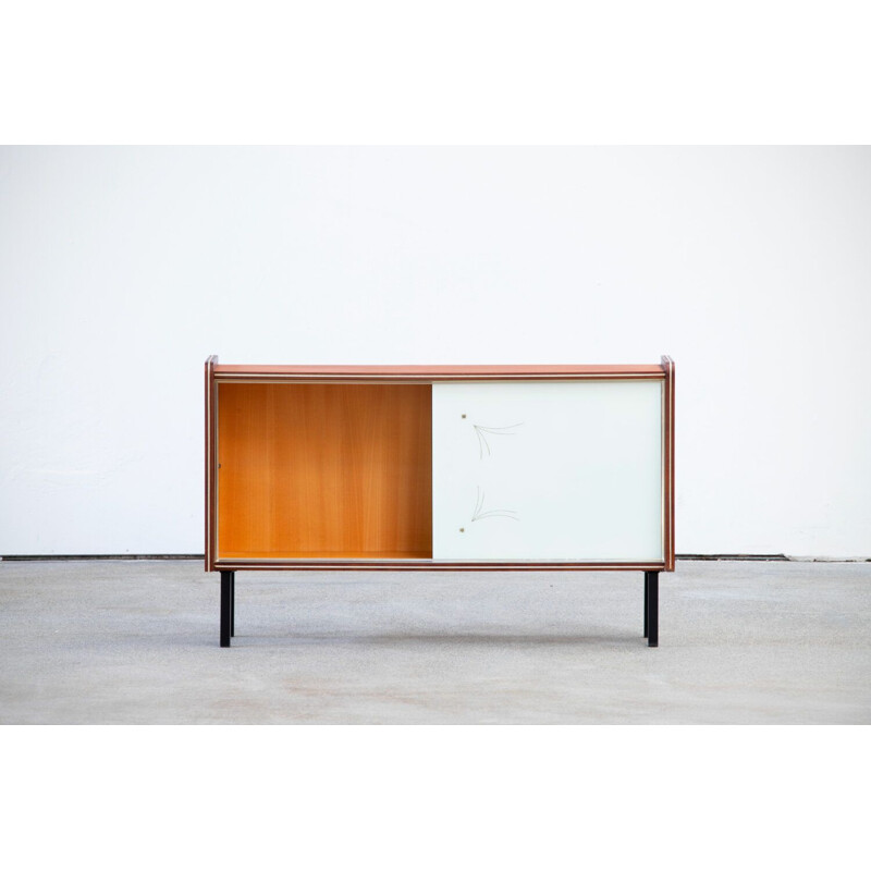 Scandinavian teak and glass sideboard, 1960s