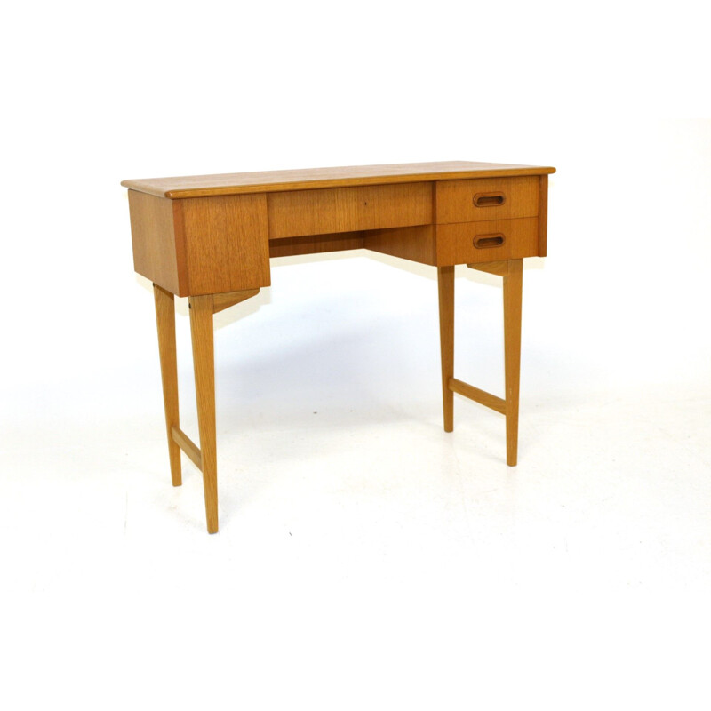 Vintage teak and oak dressing table, Sweden 1960s