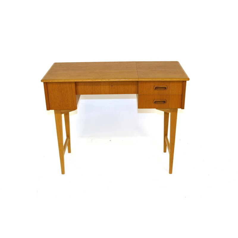 Vintage teak and oak dressing table, Sweden 1960s