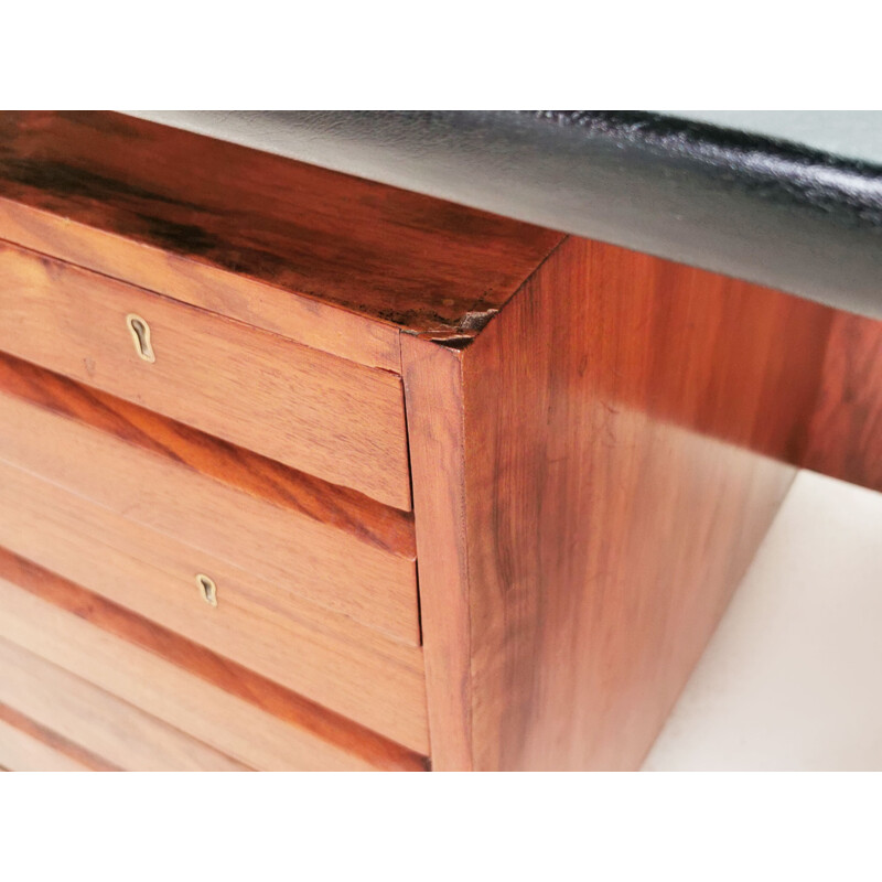 Mid century rosewood executive desk by Robin Day for Hille, circa 1970s 