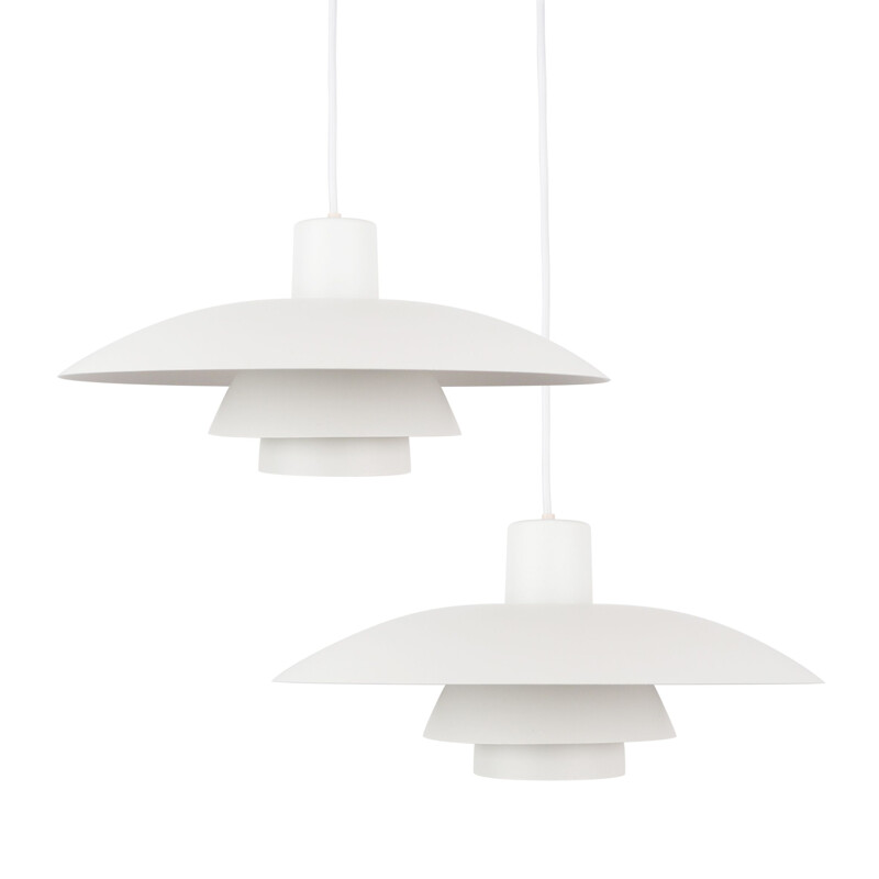 Pair of danish mid-century pendant lamps PH 43 by Poul Henningsen for Louis Poulsen, 1966s